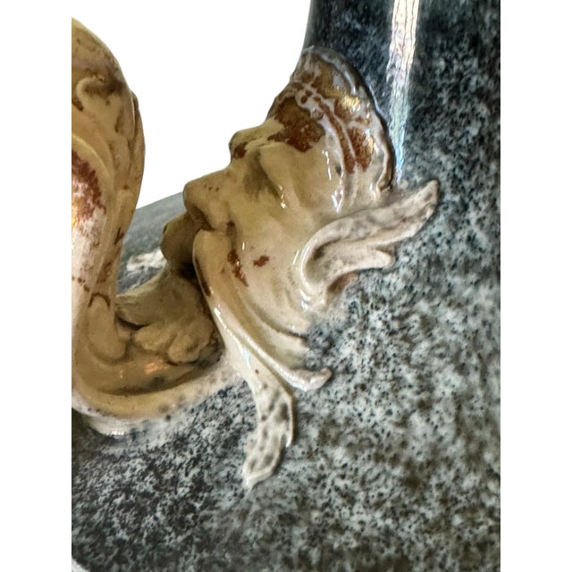 Neoclassical Fine and Rare Wedgwood Agate Ware Faux-Porphyry Vase. On Black Basalt Base. Circa 1775. For Sale - Image 3 of 9