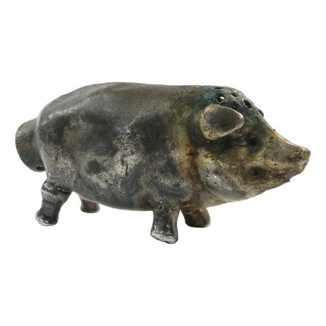 Art Nouveau French Figurative Salt Holder, 1890s For Sale