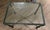 Vintage Sculptural Iron Side Table After GIACOMETTI Verdigris Finish Excellent condition Comes with glass 2in think Temper...