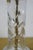 Mid 20th Century German Lausitzer Hollywood Regency Brass Crystal Leaf Etched Vanity Lamp 20" For Sale - Image 10 of 15