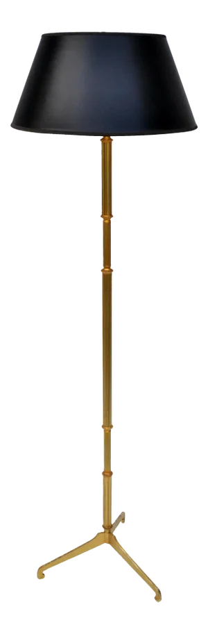 Maison Baguès French Neoclassical Bronze Floor Lamp Tripod Base