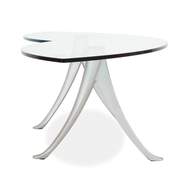 Silver Oval 5021 Coffee Table in Glass and Aluminum from Rolf Benz For Sale - Image 8 of 11
