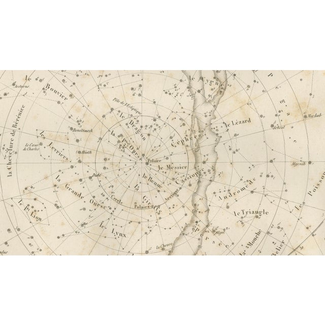 Mid 19th Century Antique Celestiall Planispheres Map by Lapie, 1838 For Sale - Image 5 of 9