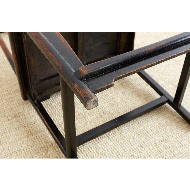 Chinese Yoke Back Official's Hat Chairs - a Pair For Sale - Image 10 of 13