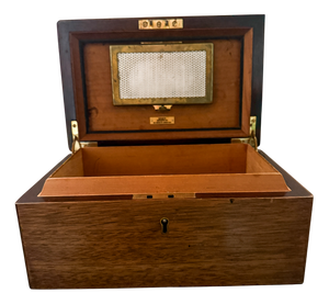 Wooden Cigar Box from Ashleys of London, 1920s