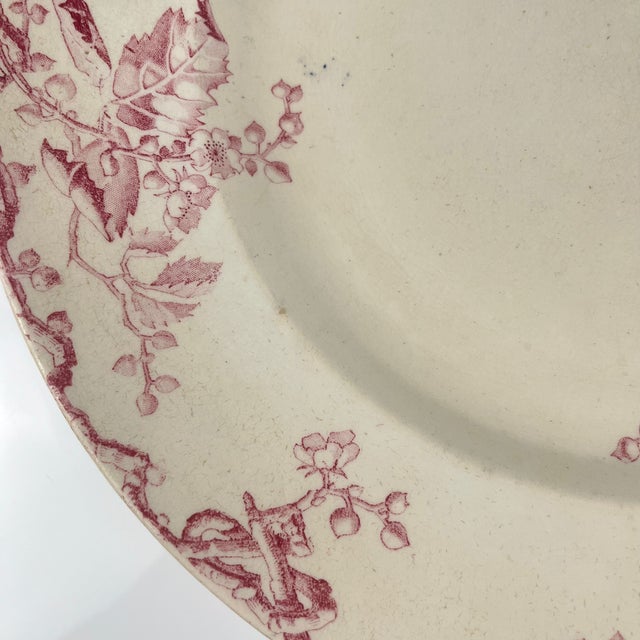 Round Fontainebleau Dish in Ironstone from KG Lunéville, 1890s For Sale - Image 11 of 13
