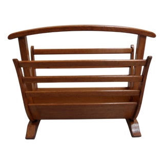 Mid-Century Modern Magazine Holder, 1950s For Sale