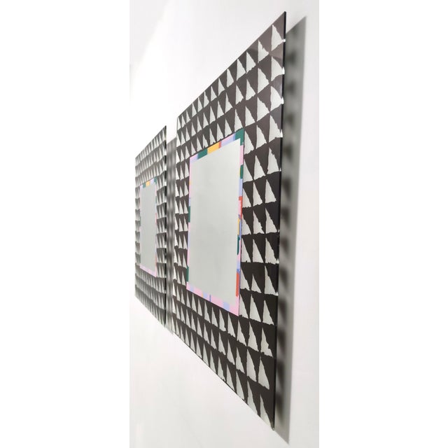 1990s Square Model Optical Mirror by Alessandro Mendini for Glas, 1990s For Sale - Image 5 of 14