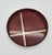 Art Deco Round Dark Veneer Tray with Metal Decoration, 1930s For Sale - Image 3 of 9