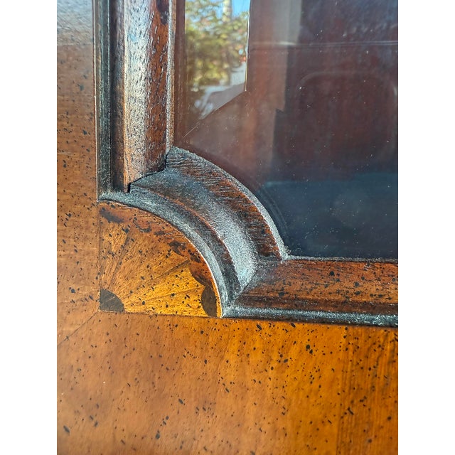 Late 20th Century George III or Hepplewhite Style Mahogany Secretary Bookcase With Arch Pediment For Sale - Image 10 of 13