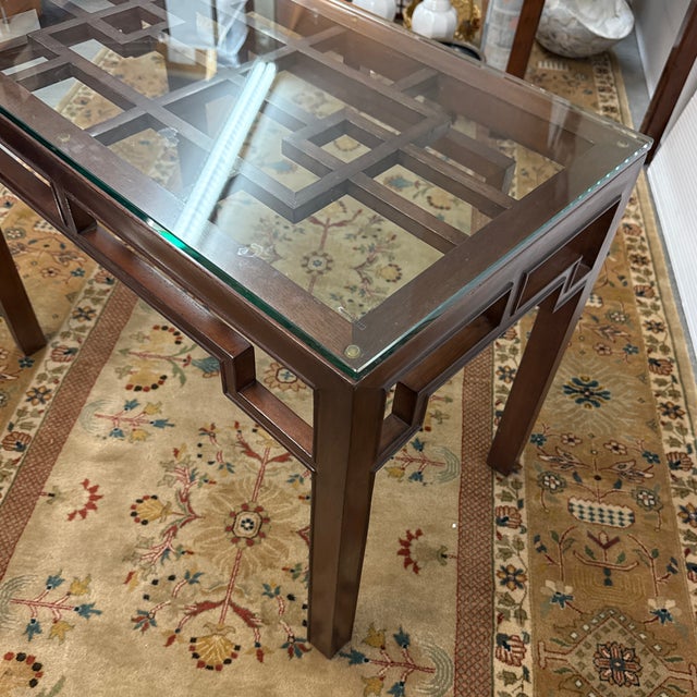 Maria Yee for Gump's Geometrically Carved Side Table For Sale - Image 12 of 12
