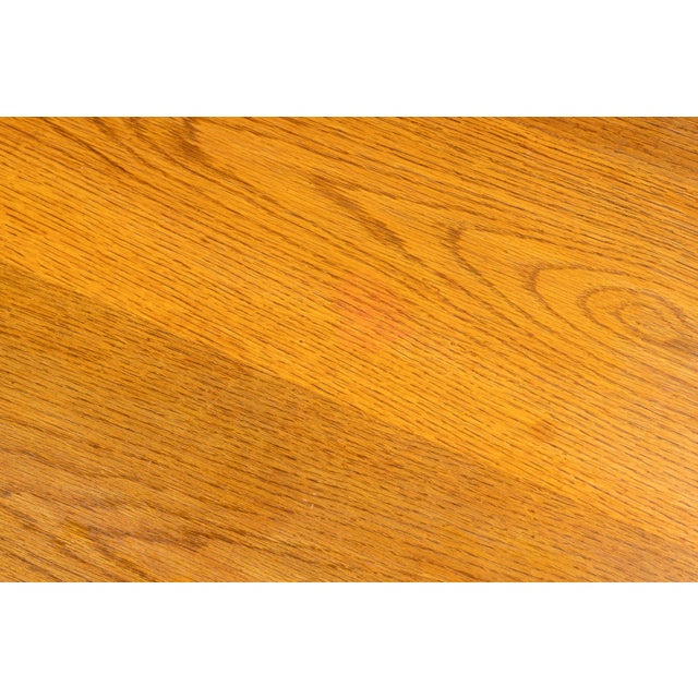 Brown MCM Oak and Chromed Steel Coffee Table by Stendig For Sale - Image 8 of 10