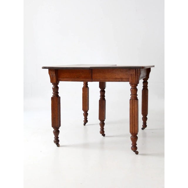 Antique Five Leg Dining Table For Sale - Image 11 of 13