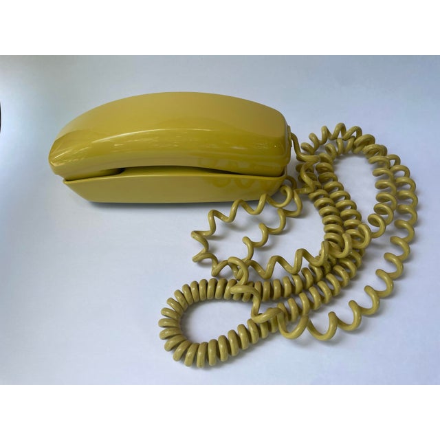 1980s Trimline Yellow Phone For Sale - Image 4 of 6