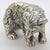 Vintage Italian Handmade Genuine Silver Large Brown Bear Cub Figurine Miniature, Made in Novara (Italy) For Sale - Image 6 of 14