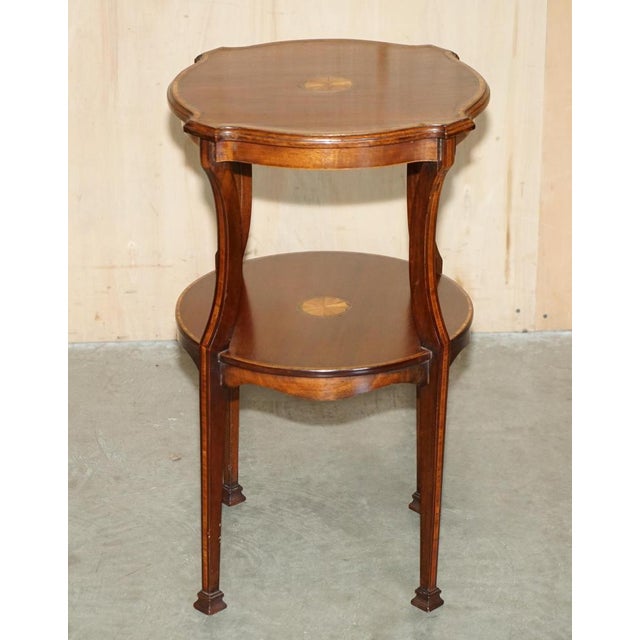Late Victorian Sheraton Revival tripod table. The piece has the Sheraton revival inlay to the top, its very old circa 1880...