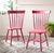 17''H Spindle Dining Chair in Raspberry - a Pair For Sale - Image 9 of 10