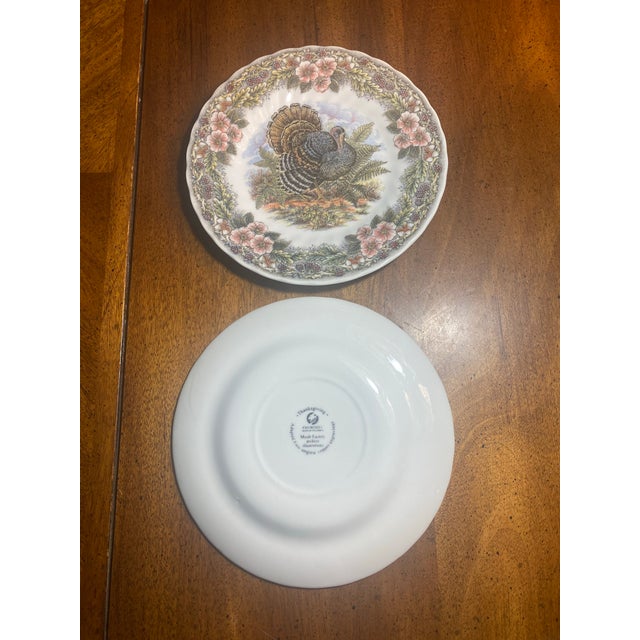2 Churchill China Thanksgiving 8” Plates For Sale - Image 12 of 12