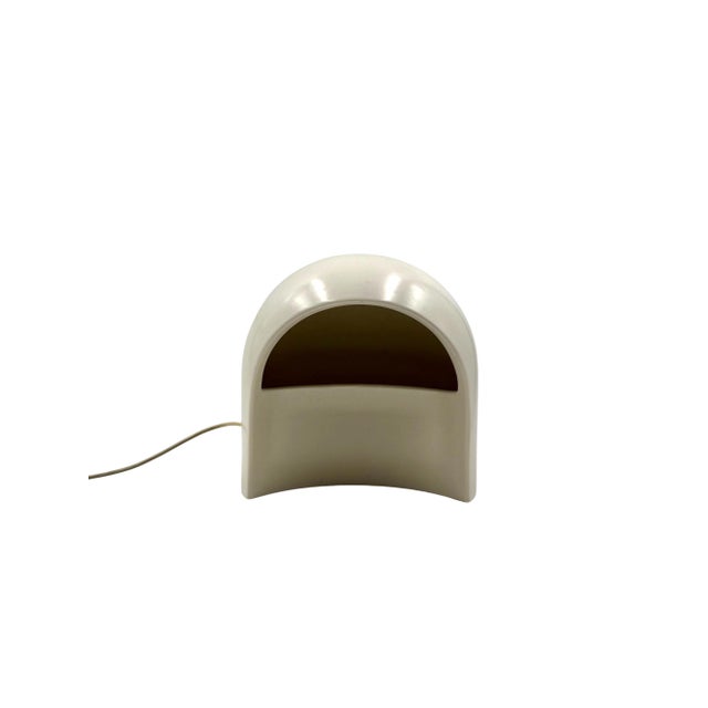 Organic White Ceramic Table Lamp, Italy, 1970s For Sale - Image 10 of 17