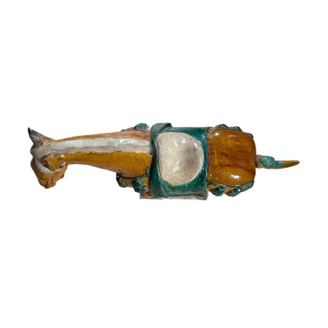 Chinese Chinese Tang Dynasty-Style Pottery Horse For Sale - Image 3 of 4