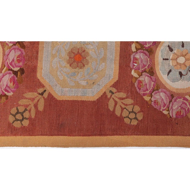 This striking 19th-century French Aubusson rug exemplifies the refined artistry and decorative elegance associated with...