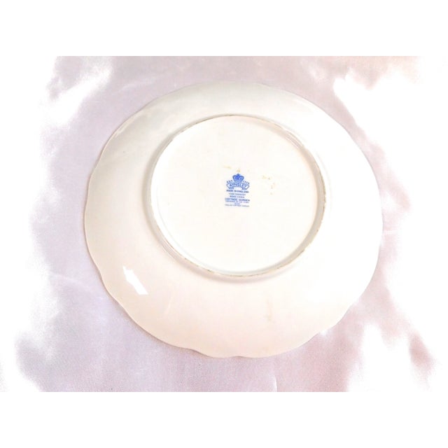 Contemporary 1970s Aynsley Cake Plate in Cottage Garden For Sale - Image 3 of 4