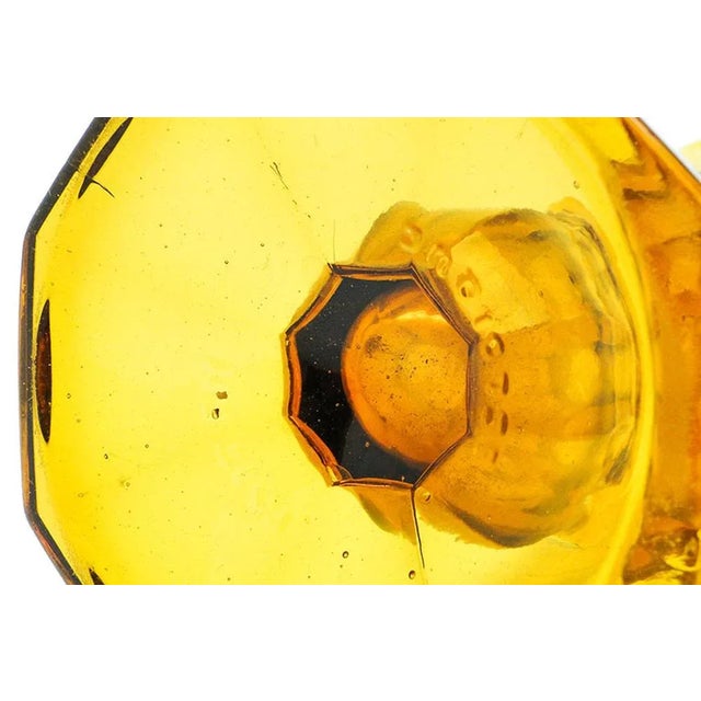 Art Deco Glass Vase from Val Saint Lambert, Belgium, 1950s For Sale - Image 3 of 11