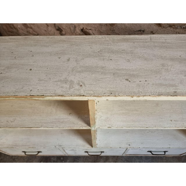 Vintage French Pine Shoe Cabinet with Drawers, 1960s For Sale - Image 16 of 18