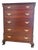 Antique Chippendale Solid Mahogany Highboy Dresser by Northern Furniture Co For Sale