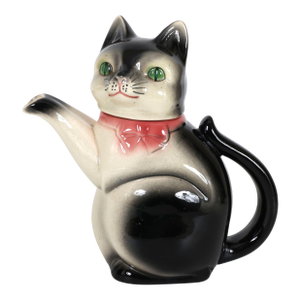 Vintage 1940's - 1950's Erphila German Ceramic Cat Teapot
