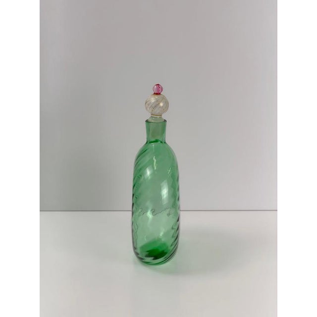 Gold Murano Glass Decanter by Maurizio Albarelli for Cenedese & Albarelli, 1970s For Sale - Image 8 of 10
