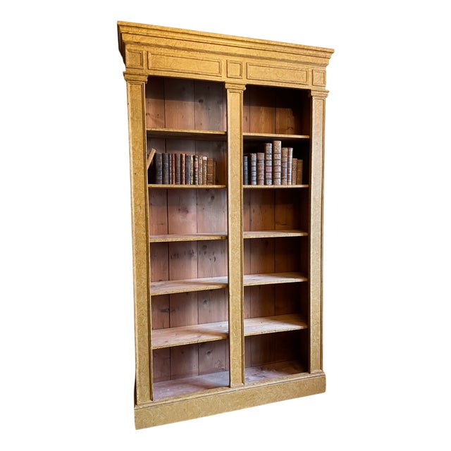French Bookcase in Pine For Sale