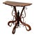 Rare late Victorian polished rosewood scrolling console table crafted from warm-toned bentwood with striking fluid curves...