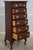 Queen Anne Colonial Mahogany 6 Drawer Lingerie High Chest For Sale - Image 3 of 15