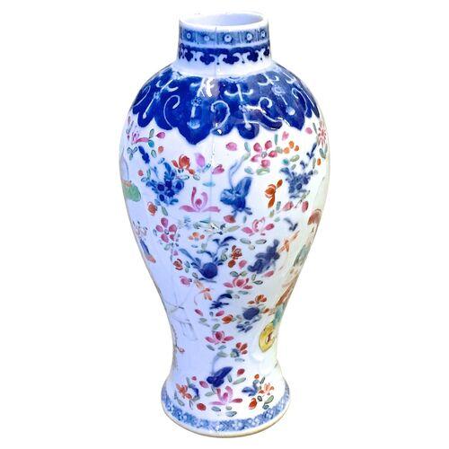 19th Century Antique Chinoiserie Porcelain Vase For Sale - Image 5 of 8