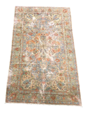 Vintage Oriental Design Turkish Oushak Handmade Wool Rug