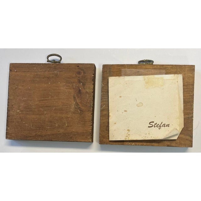 Yellow 1970's Original Impressionist Alix Rowena Stefan Landscape Oil Paintings - A Pair For Sale - Image 8 of 11