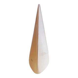 1980s Effetre International Vetri Murano Striped Pyramidal Table Lamp by Lino Tagliapi For Sale