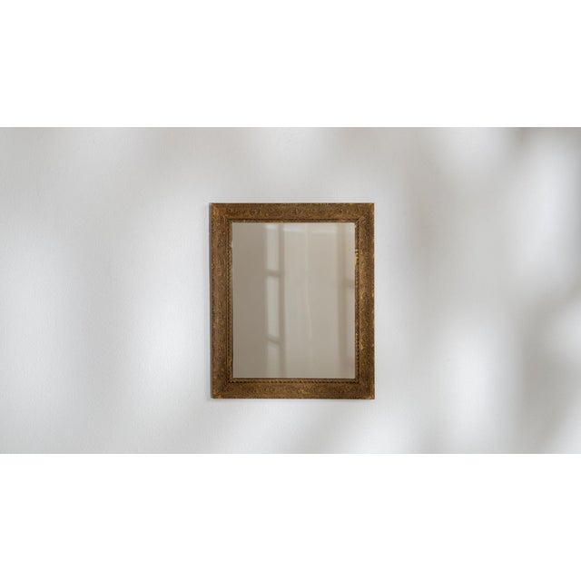 19th Century 19th Century France Antique Gold Carved Giltwood Mirror For Sale - Image 5 of 7