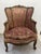 20th Century Louis XV Style Wing Chair in Patinated Beechwood For Sale - Image 15 of 18