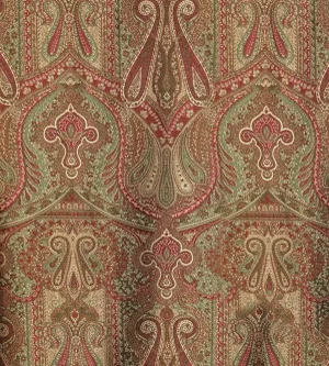 The House of Scalamandré Cachemire Persiano Fabric, Marrone