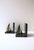 Metal Dark Green Marble Brass Sailboat Nautical Bookends, Pair For Sale - Image 7 of 13