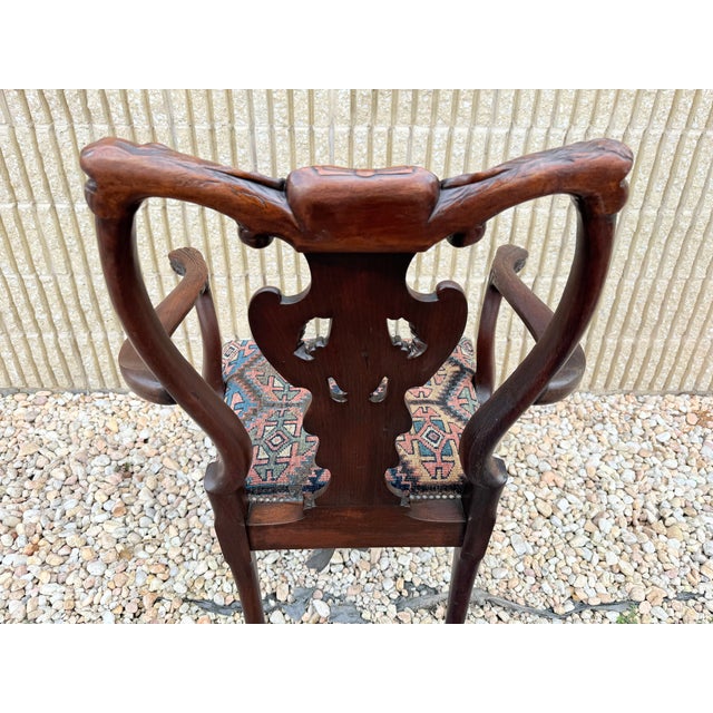 Early 19th Century George Iiii Irish Style Carved Eagle Mahogany Armchair For Sale - Image 17 of 18