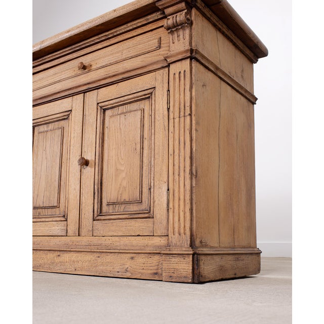 Country French Provincial Bleached Oak Enfilade Sideboard 8 Ft For Sale - Image 13 of 18