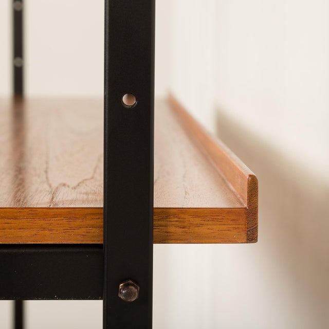 Italian Free Standing Shelving Unit with Drawers, 1970s For Sale - Image 10 of 12
