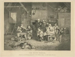 Vizetelly, The Blind Fiddler, 1844, Print