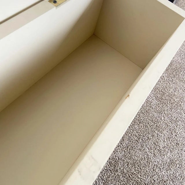 1980s Vintage Chinoiserie Console Table/Storage Chest For Sale - Image 5 of 10