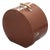 Round Brown Hat Box, 1890s For Sale