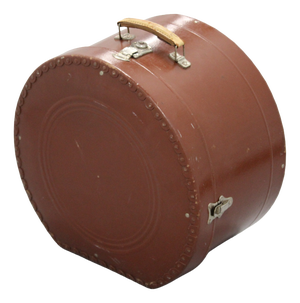 Round Brown Hat Box, 1890s