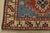 Textile Kazak Rug 2’8” X 4′ Blue Wool Tribal Hand-Knotted Oriental Carpet For Sale - Image 7 of 10